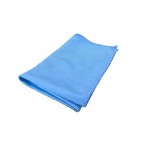 MICROFIBRE *BLEU*  ATTAX   14" X 14" POUR VITRE