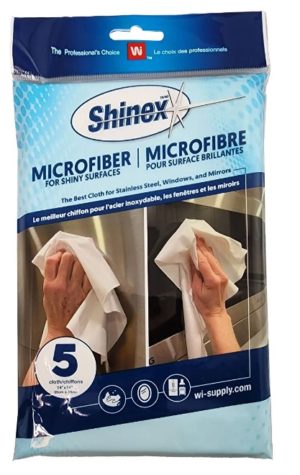 SHINEX MICROFIBRE POUR SURFACES BRILLANTES 5/PQT
