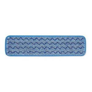 Q410 TAMPON HUMIDE 18" MICROFIBRE BLEU RUBBERMAID