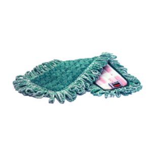 Q-418 MICROFIBRE VERTE 18" AVEC FRANGE RUBBERMAID