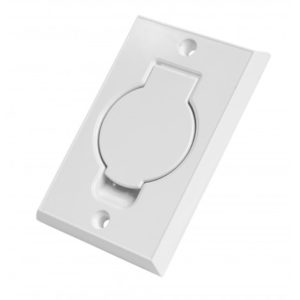 JV PLAQUE MURALE BLANCHE CENTRAL AVEC PETITE PORTE