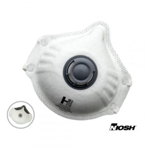 MASQUES JETABLES AVEC VALVE N95 12/BTE (NIOSH)