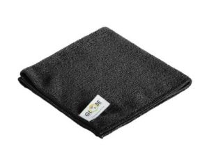LINGE MICROFIBRE 14" X 14" NOIR 10/PQT (240GSM)