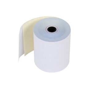 ROULEAUX 2 PLIS BLANC-JAUNE 3" X 90' 50 RLX/CS 3" DIAMÈTRE